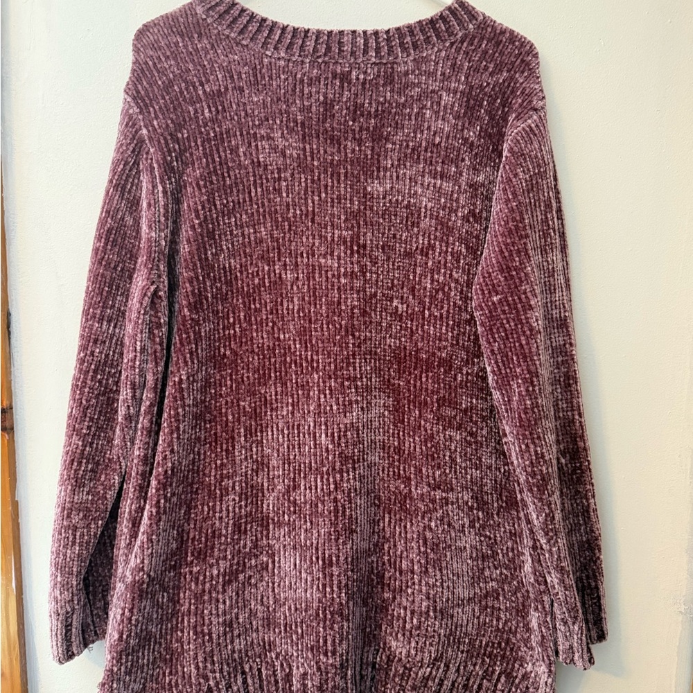 Orvis Textured Mauve Sweater - Picture 2 of 3
